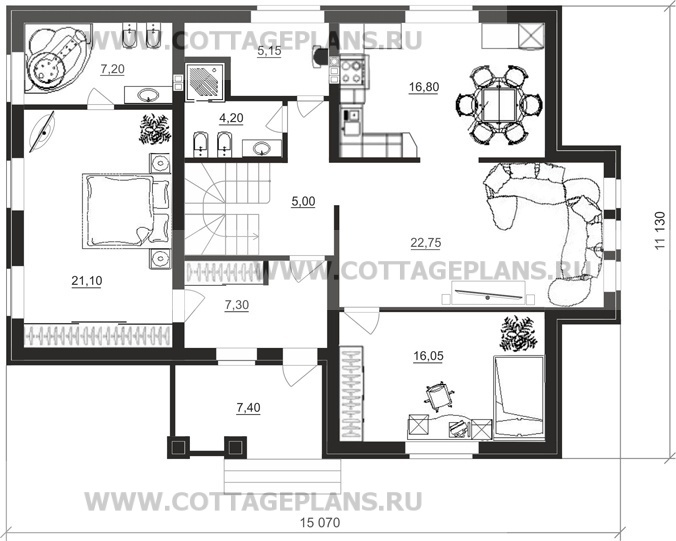 Поэтажные планы проект дома 14-38 общ. площадь 197,75 м2