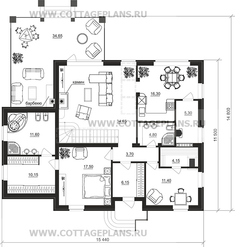 Поэтажные планы проект дома 95-77 общ. площадь 199,15 м2