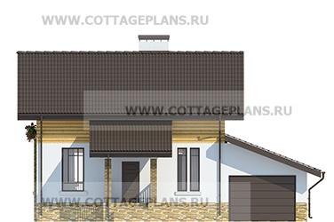 Фасады проект дома 74-09 общ. площадь 92,90 м2