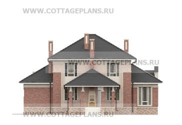 Фасады проект дома 71-47 общ. площадь 351,95 м2