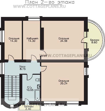 Поэтажные планы проект дома 35-58 общ. площадь 288,64 м2