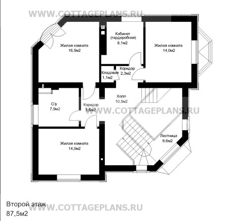 Поэтажные планы проект дома 48-97 общ. площадь 190,4 м2