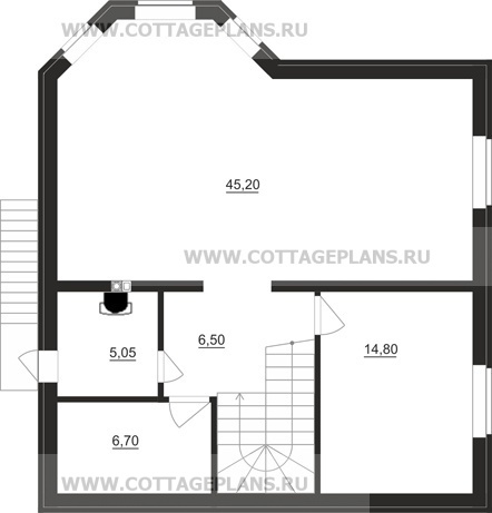 Поэтажные планы проект дома 15-70 общ. площадь 284,65 м2
