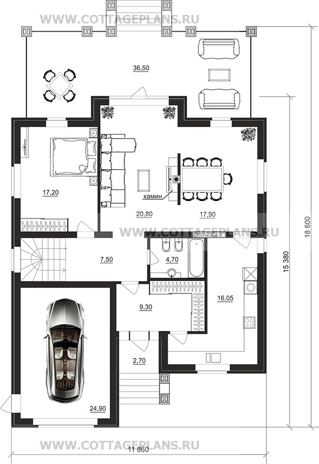 Поэтажные планы проект дома 78-90 общ. площадь 312,55 м2