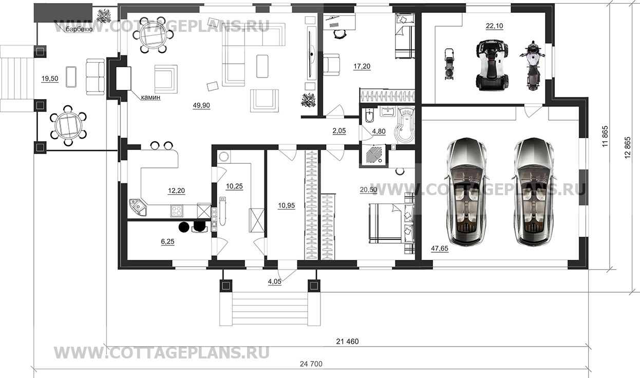 Поэтажные планы проект дома 702-14 общ. площадь 203,20 м2