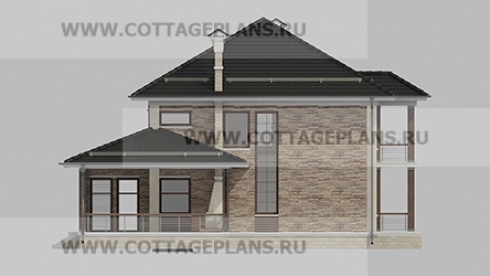 Фасады проект дома 76-25 общ. площадь 327,70 м2