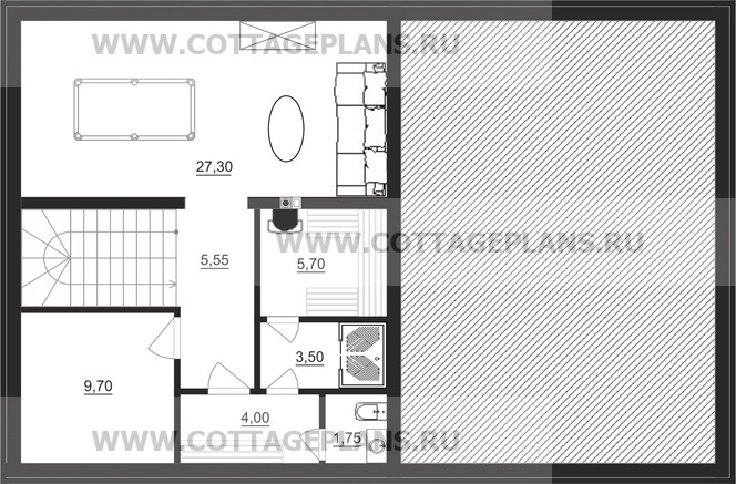 Поэтажные планы проект дома 14-95 общ. площадь 178,05 м2