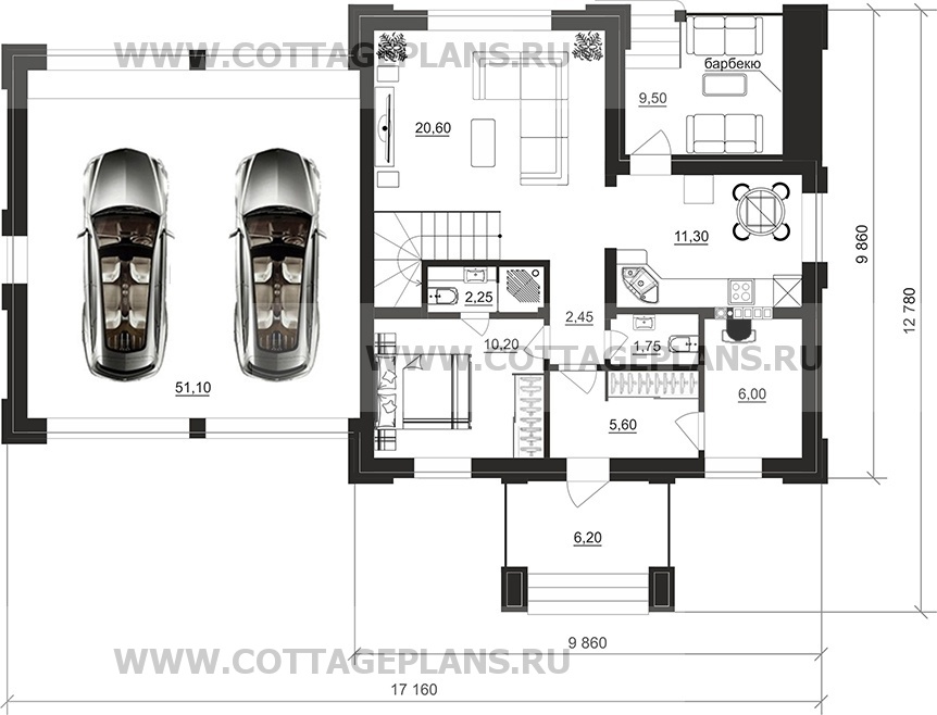 Поэтажные планы проект дома 106-41 общ. площадь 180,10 м2