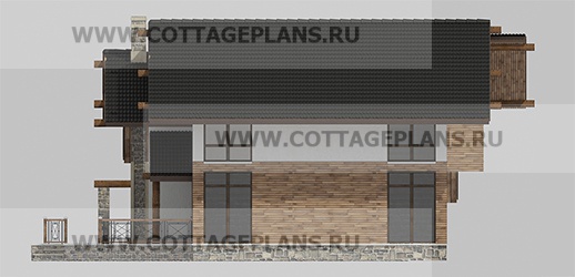 Фасады проект дома 76-56 общ. площадь 477,25 м2