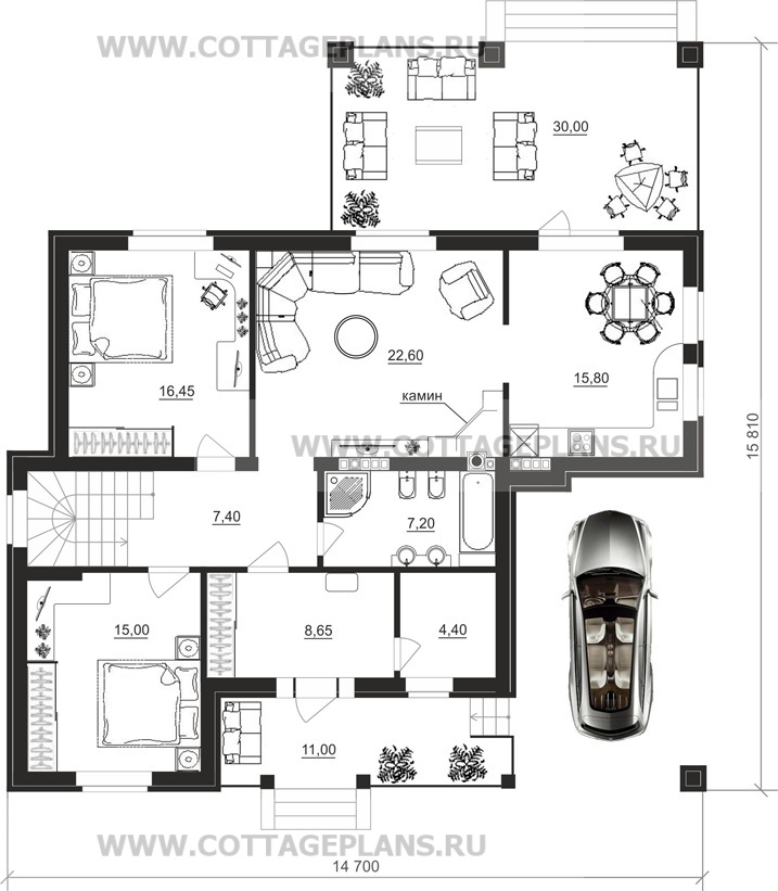 Поэтажные планы проект дома 24-31 общ. площадь 229,05 м2