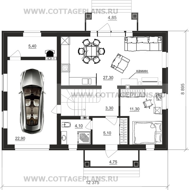 Поэтажные планы проект дома 21-87 общ. площадь 151,50 м2