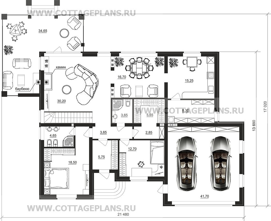 Поэтажные планы проект дома 76-19 общ. площадь 382,70 м2