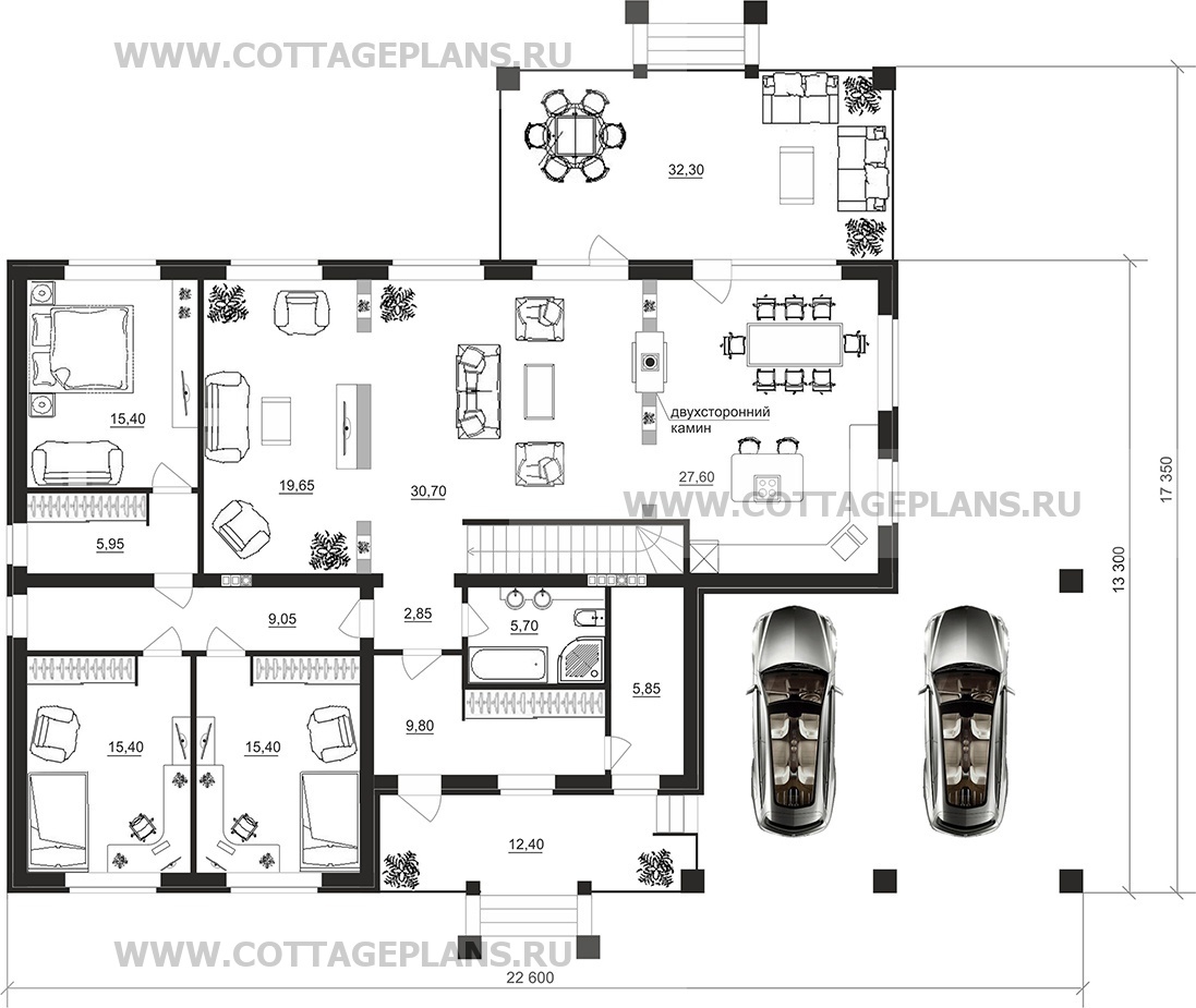 Поэтажные планы проект дома 08-57 общ. площадь 342,95 м2