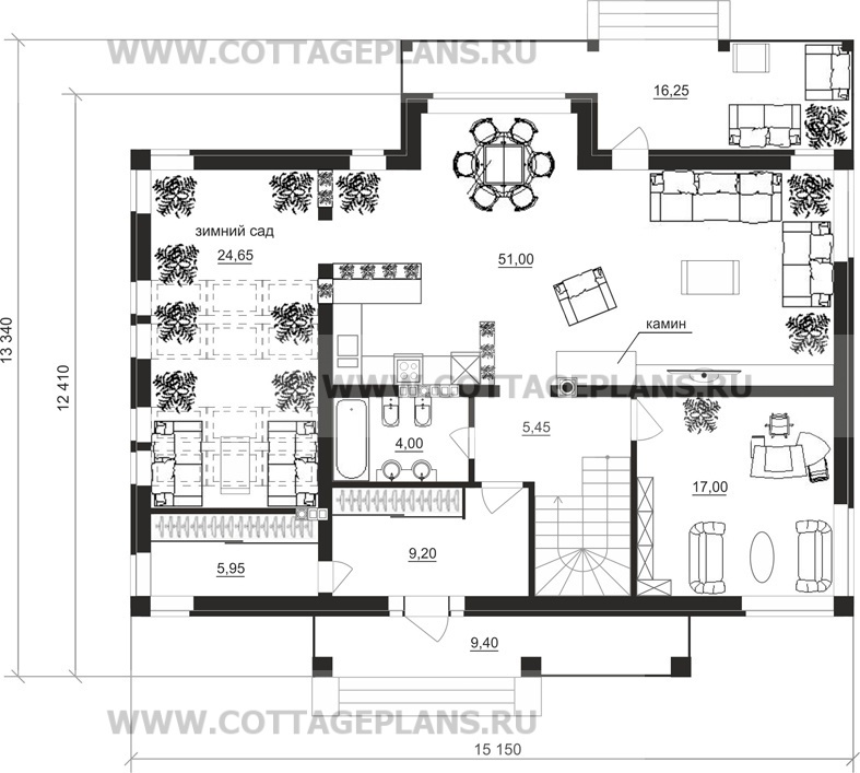 Поэтажные планы проект дома 89-81 общ. площадь 329,55 м2