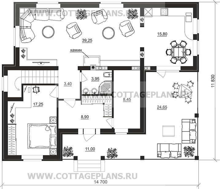 Поэтажные планы проект дома 101-57 общ. площадь 272,90 м2