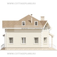 Фасады проект дома 14-91 общ. площадь 258,45 м2