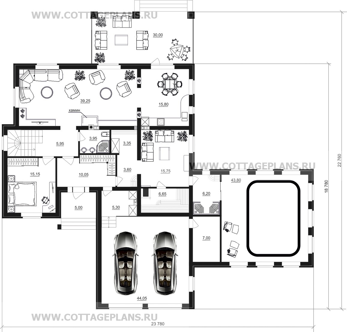 Поэтажные планы проект дома 17-37 общ. площадь 387,50 м2