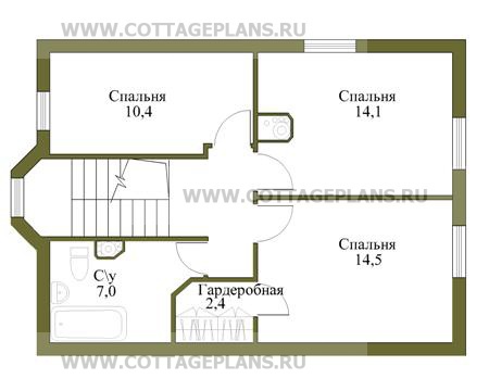 Поэтажные планы проект дома 58-20 общ. площадь 113 м2