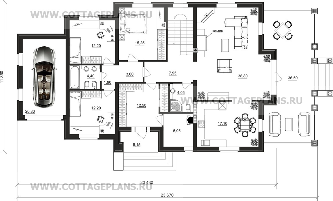Поэтажные планы проект дома 101-69 общ. площадь 389,20 м2