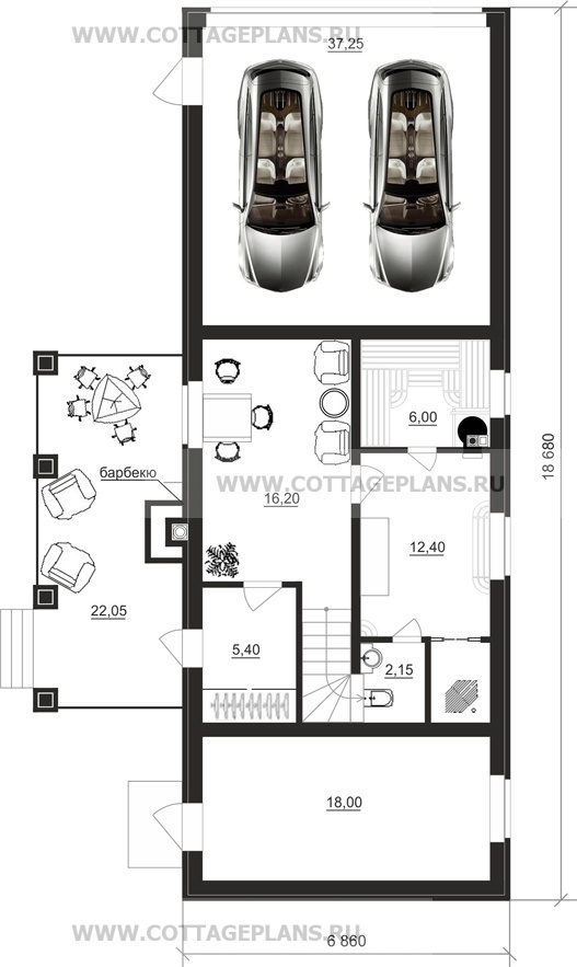 Поэтажные планы проект дома 74-07 общ. площадь 140,90 м2