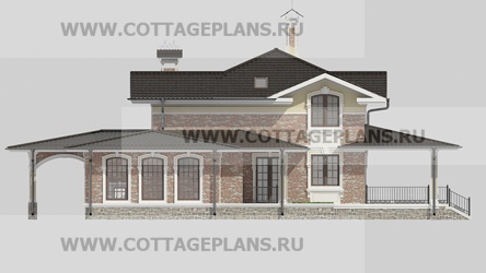 Фасады проект дома 23-68 общ. площадь 334,35 м2