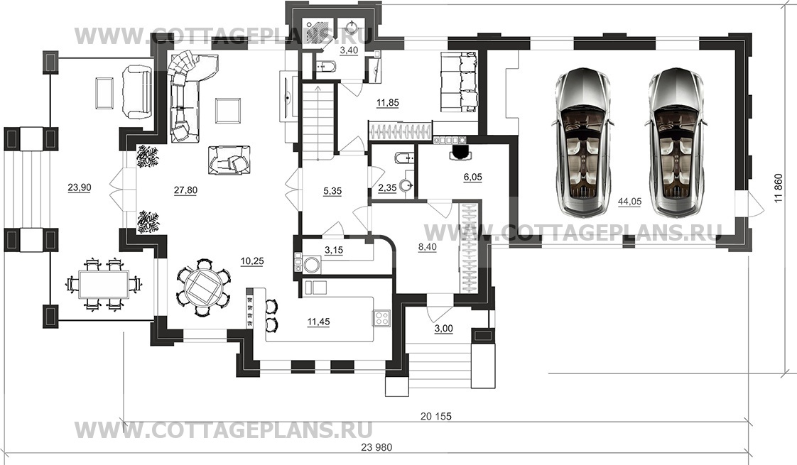 Поэтажные планы проект дома 100-81 общ. площадь 220,90 м2