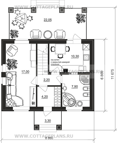 Поэтажные планы проект дома 92-51 общ. площадь 82,35 м2