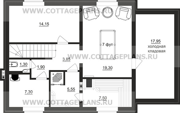 Поэтажные планы проект дома 96-28 общ. площадь 207,75 м2