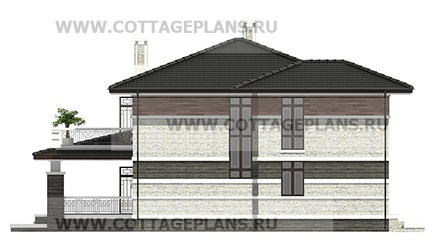 Фасады проект дома 101-62 общ. площадь 401,40 м2