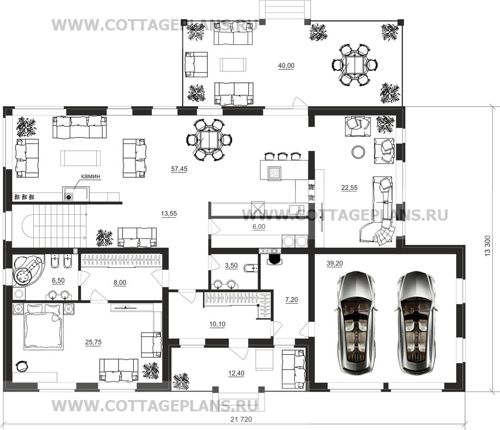Поэтажные планы проект дома 15-31 общ. площадь 374,85 м2
