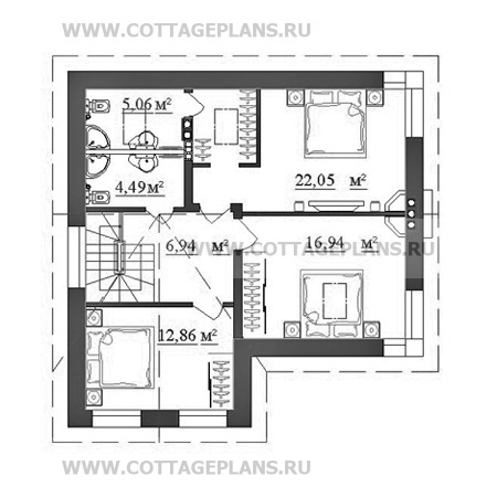 Поэтажные планы проект дома 14-17 общ. площадь 144,38 м2