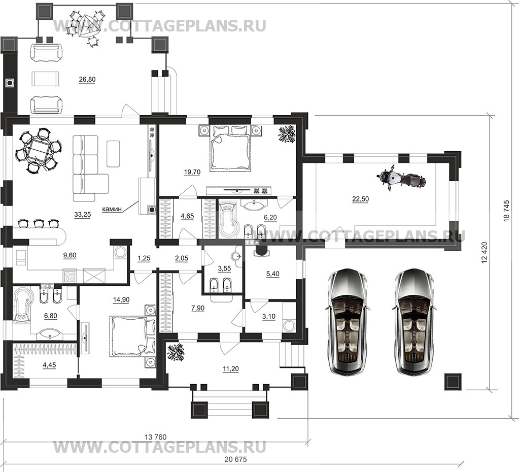 Поэтажные планы проект дома 27-62 общ. площадь 144,30м2