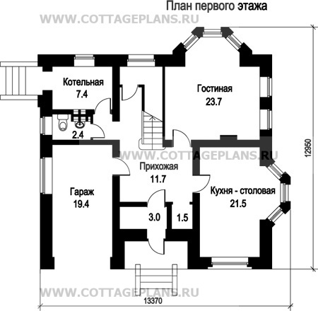 Поэтажные планы проект дома 59-43 общ. площадь 268,8 м2