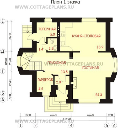Поэтажные планы проект дома 47-39 общ. площадь 155 м2