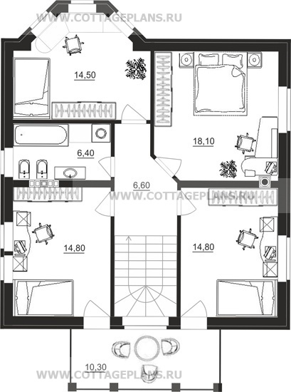 Поэтажные планы проект дома 14-20 общ. площадь 168,45 м2