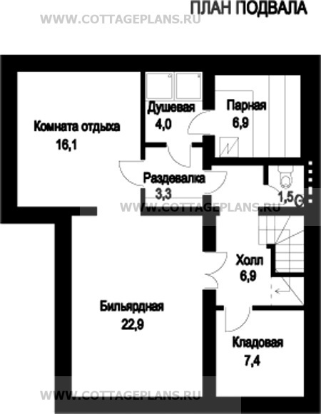 Поэтажные планы проект дома 59-56 общ. площадь 218,5 м2