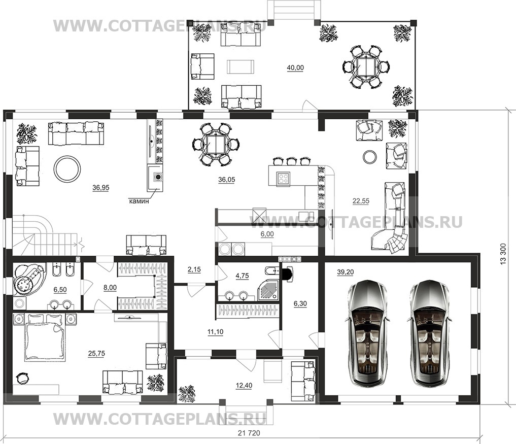 Поэтажные планы проект дома 20-31 общ. площадь 374,85 м2