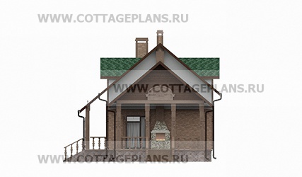 Фасады проект дома 75-44 общ. площадь 151,45 м2