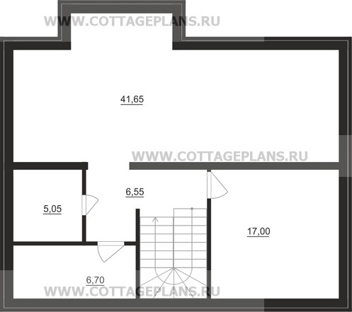 Поэтажные планы проект дома 22-77 общ. площадь 265,85 м2