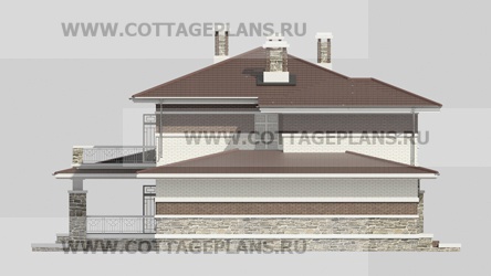 Фасады проект дома 22-98 общ. площадь 340,50 м2