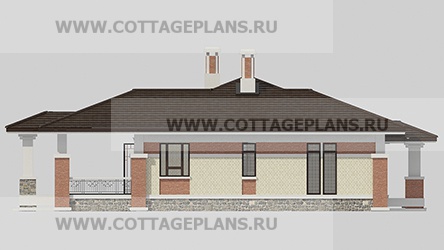 Фасады проект дома 28-28 общ. площадь 405,50 м2