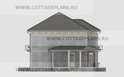 Фасады проект дома 16-85 общ. площадь 316,85 м2