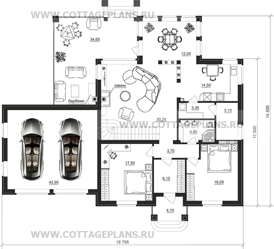 Поэтажные планы проект дома 96-20 общ. площадь 370,60 м2