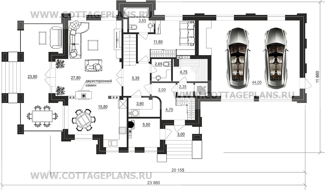 Поэтажные планы проект дома 200-81 общ. площадь 220,90 м2