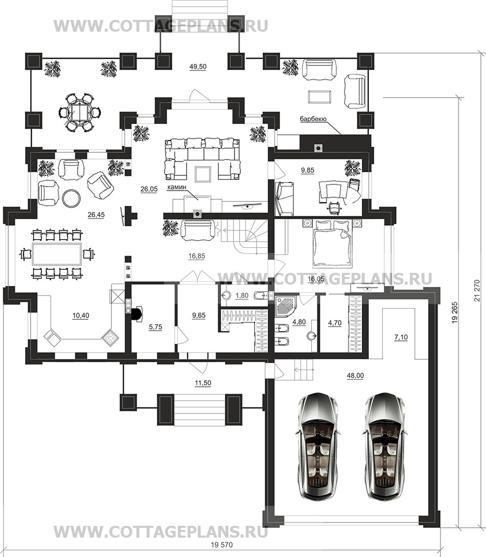 Поэтажные планы проект дома 200-24 общ. площадь 310,00 м2