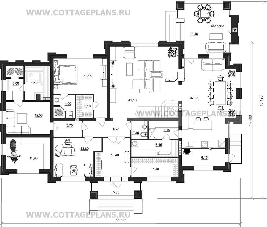 Поэтажные планы проект дома 202-82 общ. площадь 310,0 м2