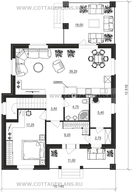 Поэтажные планы проект дома 23-50 общ. площадь 160,45 м2