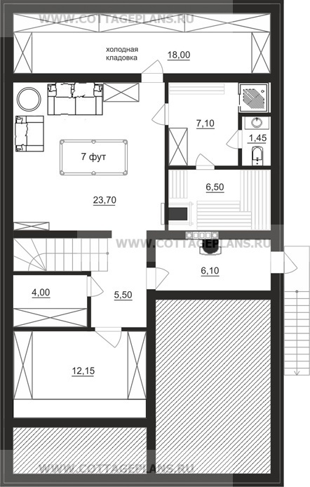 Поэтажные планы проект дома 20-04 общ. площадь 176,60 м2