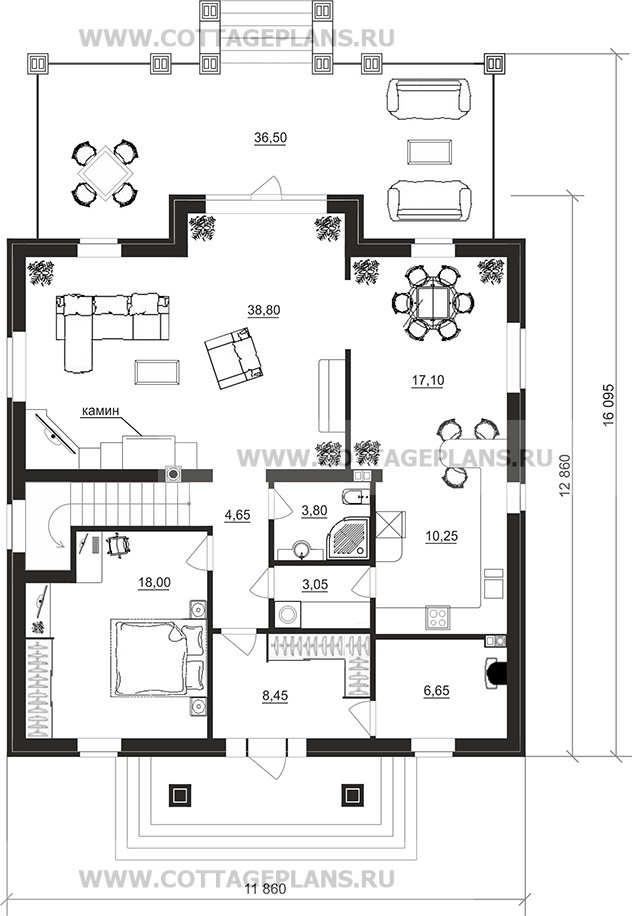 Поэтажные планы проект дома 29-99 общ. площадь 223,45 м2