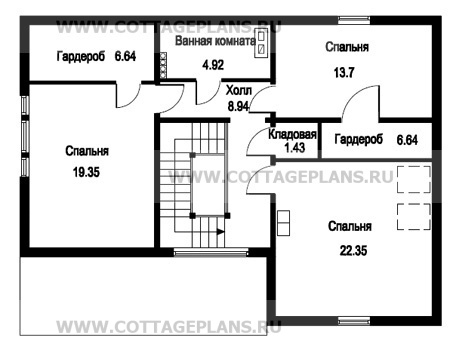 Поэтажные планы проект дома 19-10 общ. площадь 167,2 м2